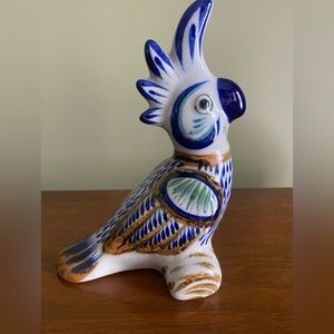 Vintage Tonala cockatiel/parrot bird figurine